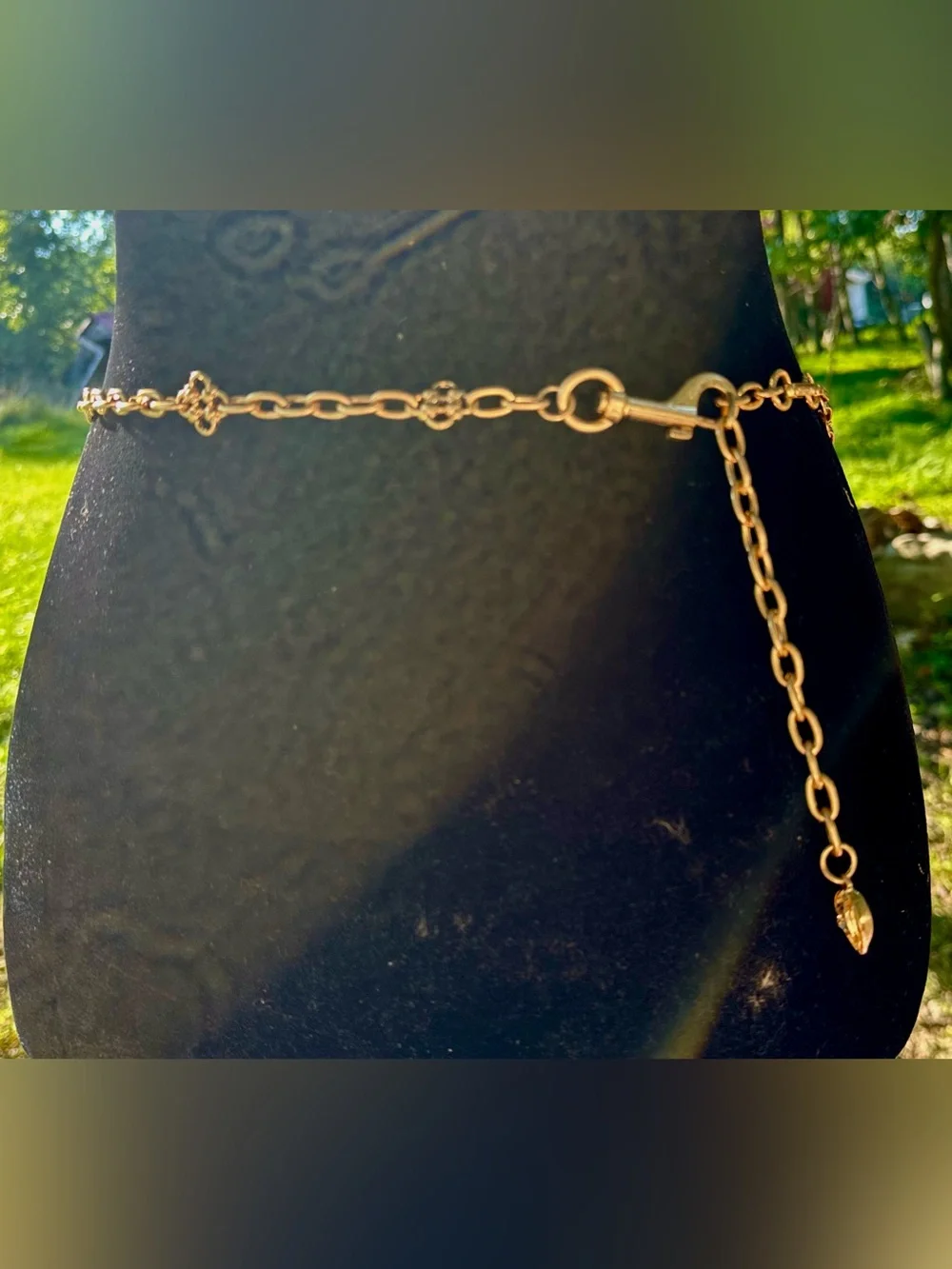 Zara Gold Layered Chain Waist Belt